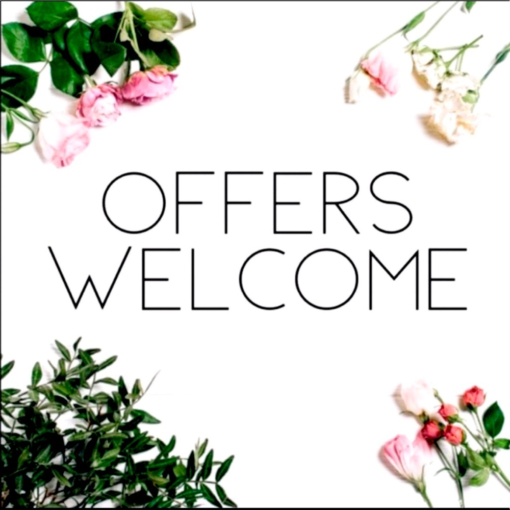 Offers on all items are welcome! Thank you for stopping by! 💗